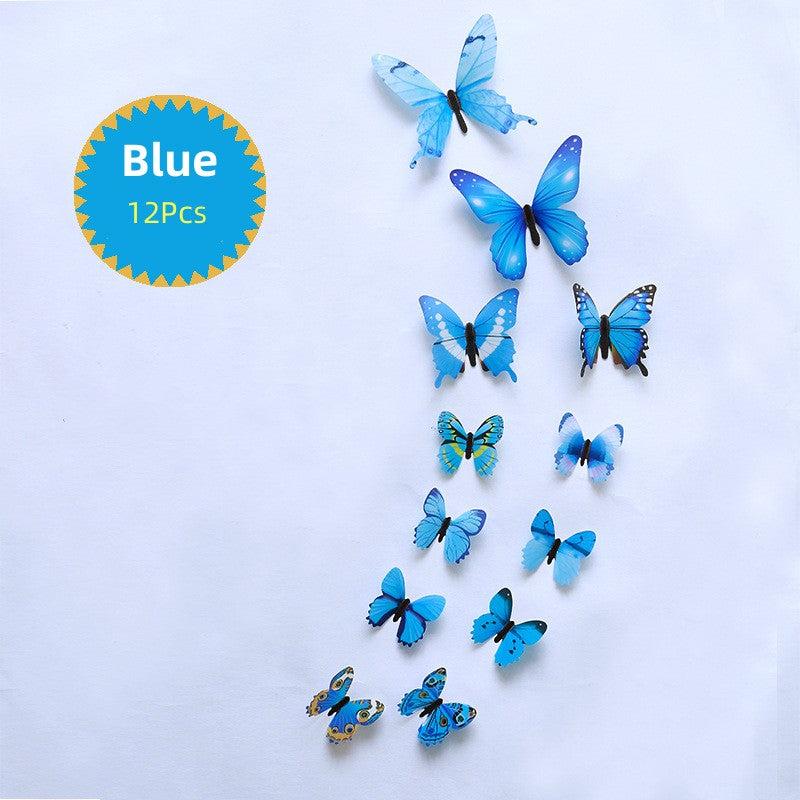 12pcs 3D Butterfly Wall Sticker PVC Home Decoration Wall Decal