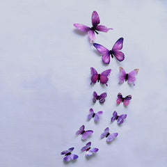 12pcs 3D Butterfly Wall Sticker PVC Home Decoration Wall Decal
