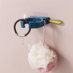Bathroom Storage Rack Wall Mounted Hair Dryer Toilet Storage Bracket