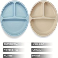 Children's Silicone Dinner Plate with Suction Cups