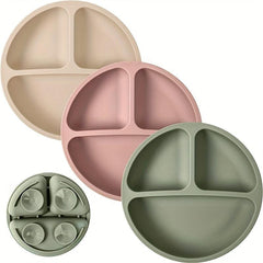 Children's Silicone Dinner Plate with Suction Cups