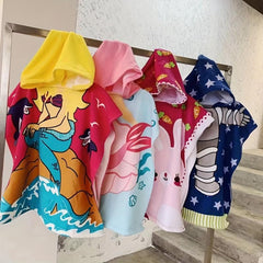 Kids Cartoon Hooded Bath Towel for Girls Boys