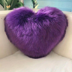 Heart Shaped Plush Throw Pillow Soft & Comfortable for Living Room Sofa
