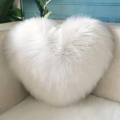 Heart Shaped Plush Throw Pillow Soft & Comfortable for Living Room Sofa