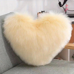 Heart Shaped Plush Throw Pillow Soft & Comfortable for Living Room Sofa