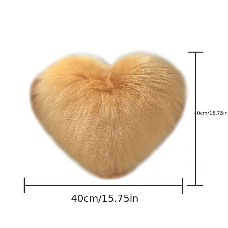 Heart Shaped Plush Throw Pillow Soft & Comfortable for Living Room Sofa