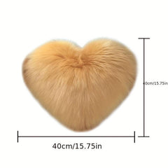 Heart Shaped Plush Throw Pillow Soft & Comfortable for Living Room Sofa