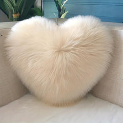 Heart Shaped Plush Throw Pillow Soft & Comfortable for Living Room Sofa