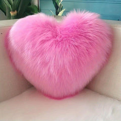 Heart Shaped Plush Throw Pillow Soft & Comfortable for Living Room Sofa