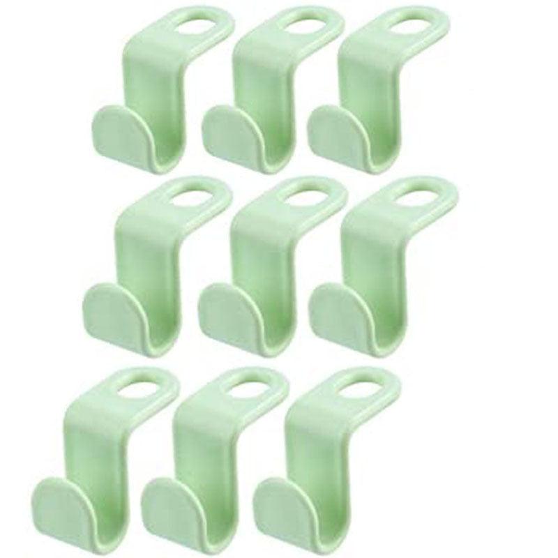 9PCS Wardrobe Hanger Plastic Connector Hooks Heavy Duty Clothes Closet Organizer