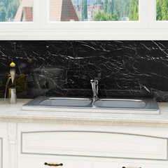 Faux Marble Peel and Stick Wallpaper for Kitchen