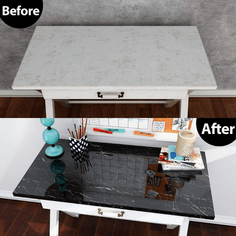 Faux Marble Peel and Stick Wallpaper for Kitchen