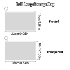 10pcs Large Sealing Bag Organizer Storage Bag With Handles And Zippers