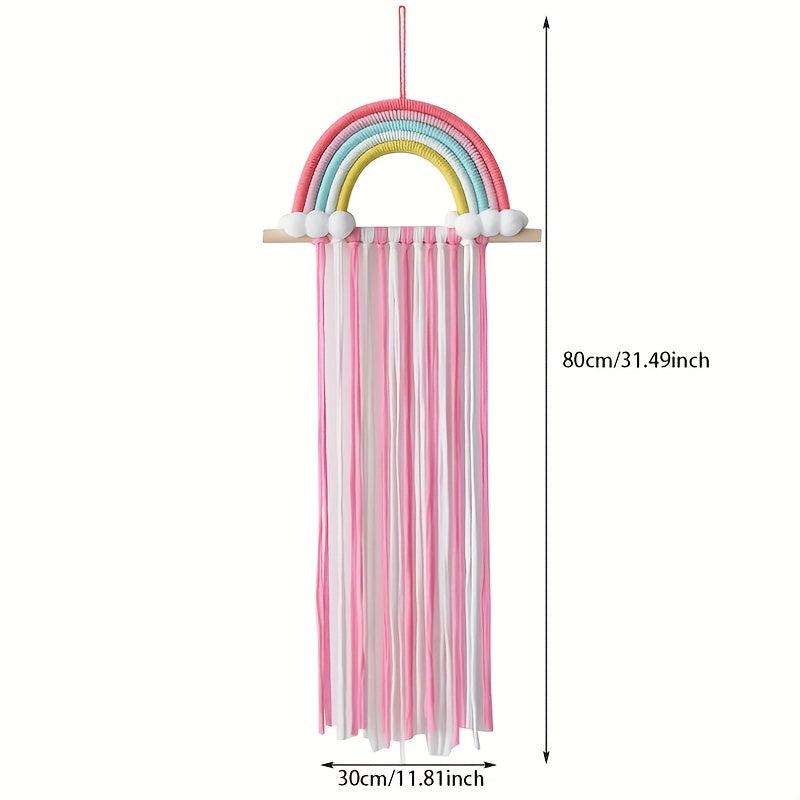 Wall Mounted Rainbow Hair Accessories Holder Organizer