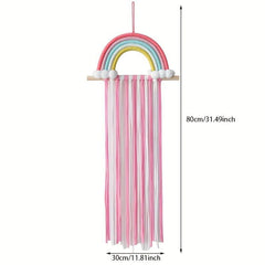 Wall Mounted Rainbow Hair Accessories Holder Organizer