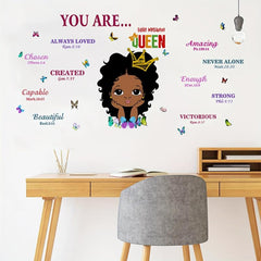 Inspiring Butterfly Wall Sticker for African American Girls