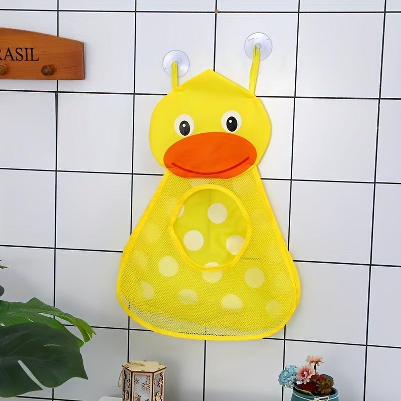 Baby Bath Toy Organizer Bag Cartoon Pattern Bathroom Toy Holder