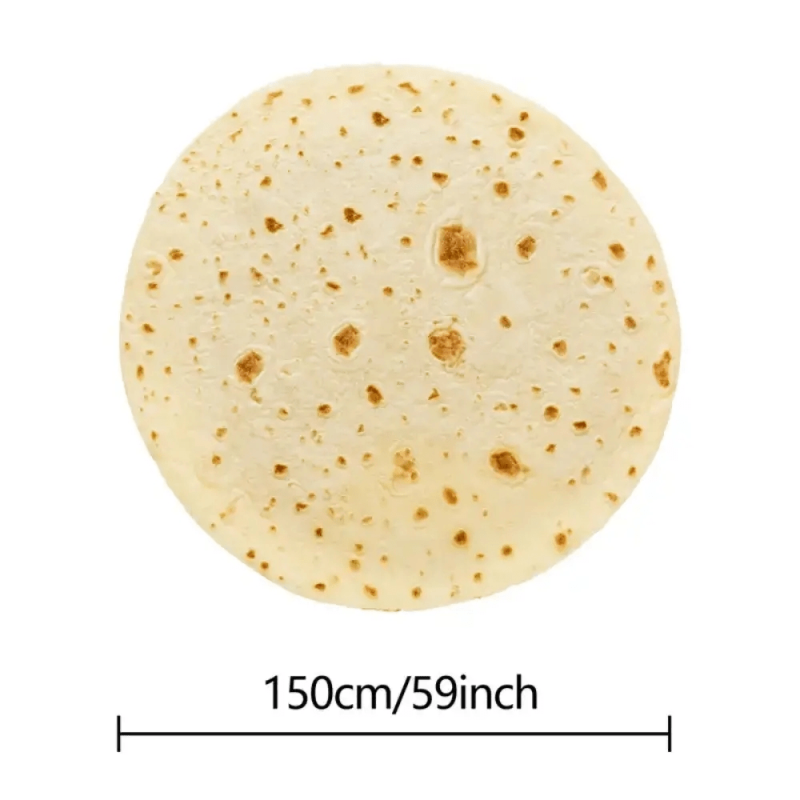 Burrito Print Blanket Soft Warm Throw Blanket for Couch Sofa Office
