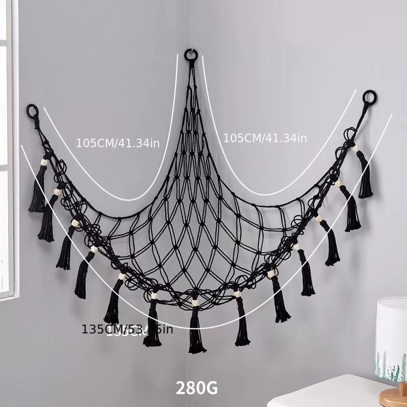 Boho Stuffed Toy Net Hammock 139 cm