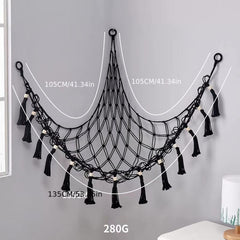 Boho Stuffed Toy Net Hammock 139 cm