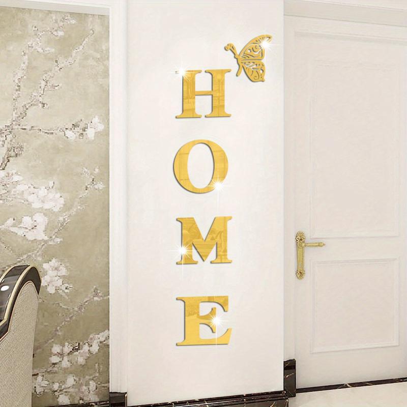 Acrylic Mirror Wall Stickers for Living Room Bedroom Home Decor