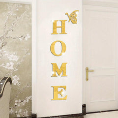 Acrylic Mirror Wall Stickers for Living Room Bedroom Home Decor