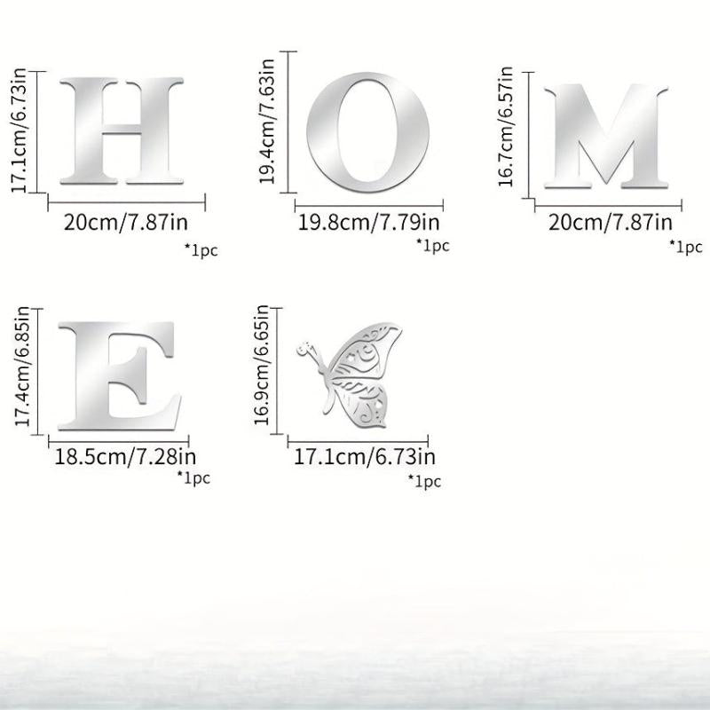 Acrylic Mirror Wall Stickers for Living Room Bedroom Home Decor