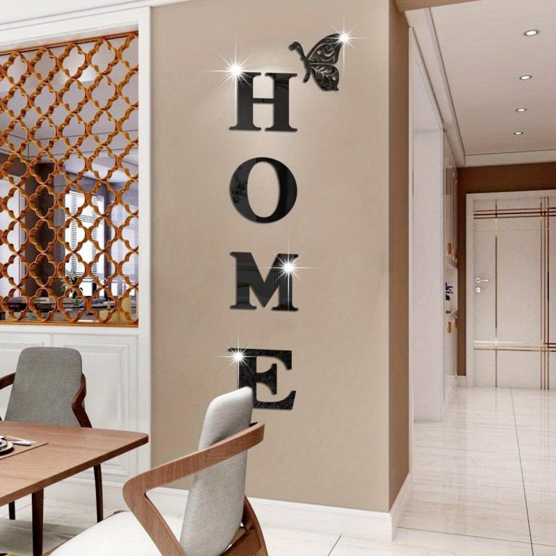 Acrylic Mirror Wall Stickers for Living Room Bedroom Home Decor