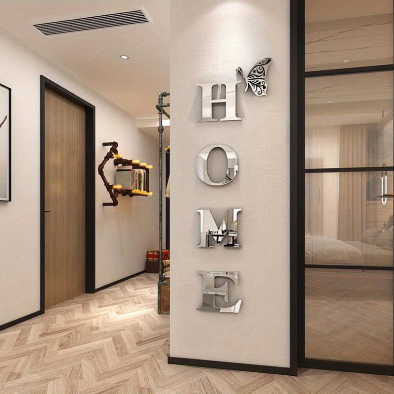 Acrylic Mirror Wall Stickers for Living Room Bedroom Home Decor