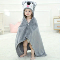 Kids Hooded Bath Towel, Quick Drying & Absorbent Blanket