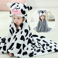 Kids Hooded Bath Towel, Quick Drying & Absorbent Blanket