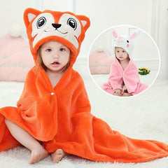 Kids Hooded Bath Towel, Quick Drying & Absorbent Blanket