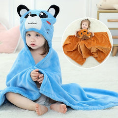 Kids Hooded Bath Towel, Quick Drying & Absorbent Blanket