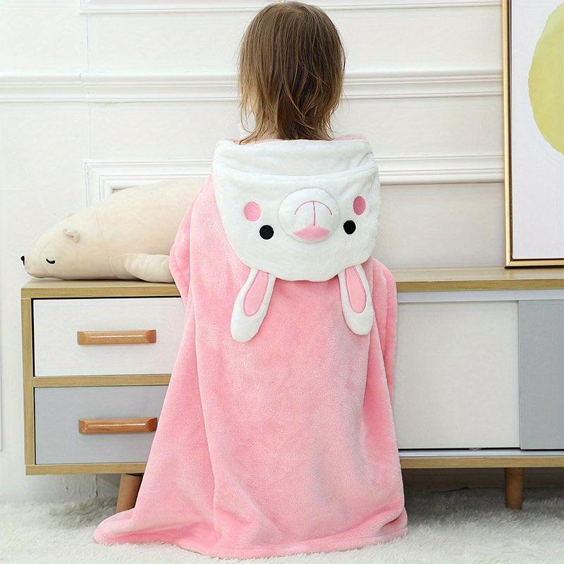Kids Hooded Bath Towel, Quick Drying & Absorbent Blanket