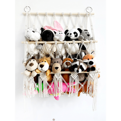 Bohemia Wall Hanging Rack Toy Storage Shelf Plush Doll Storage Shelves
