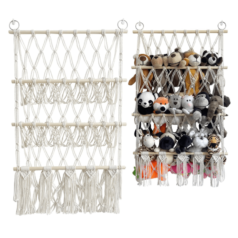 Bohemia Wall Hanging Rack Toy Storage Shelf Plush Doll Storage Shelves