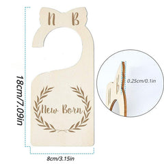 7pcs Wood Baby Closet Dividers for 0-24 Months Baby Clothes Organizer