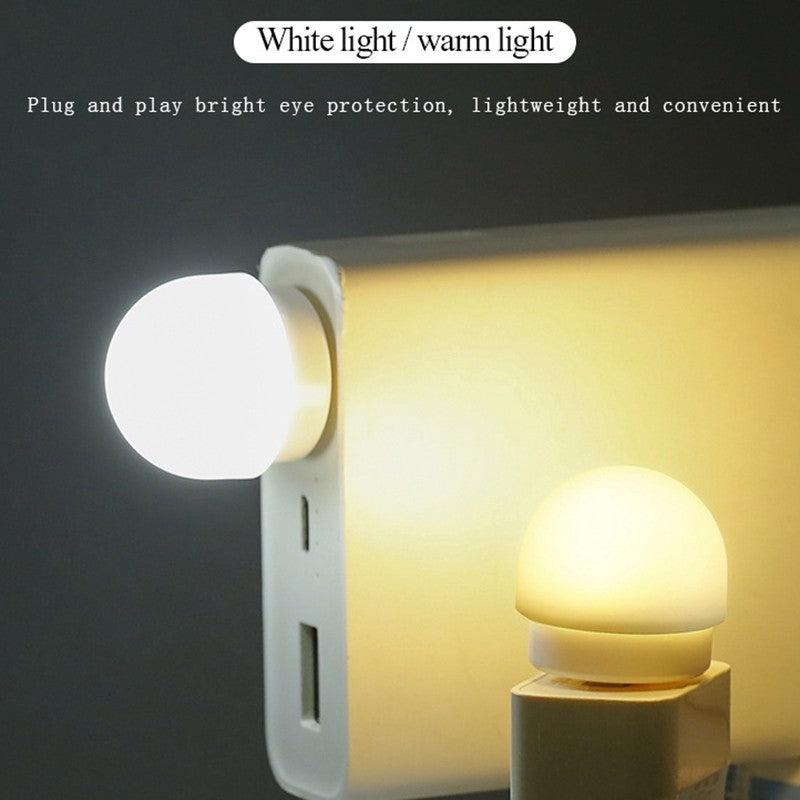 2pcs USB Plug Mini LED Lights Soft Warm Light Bright Light Mushroom Night Light