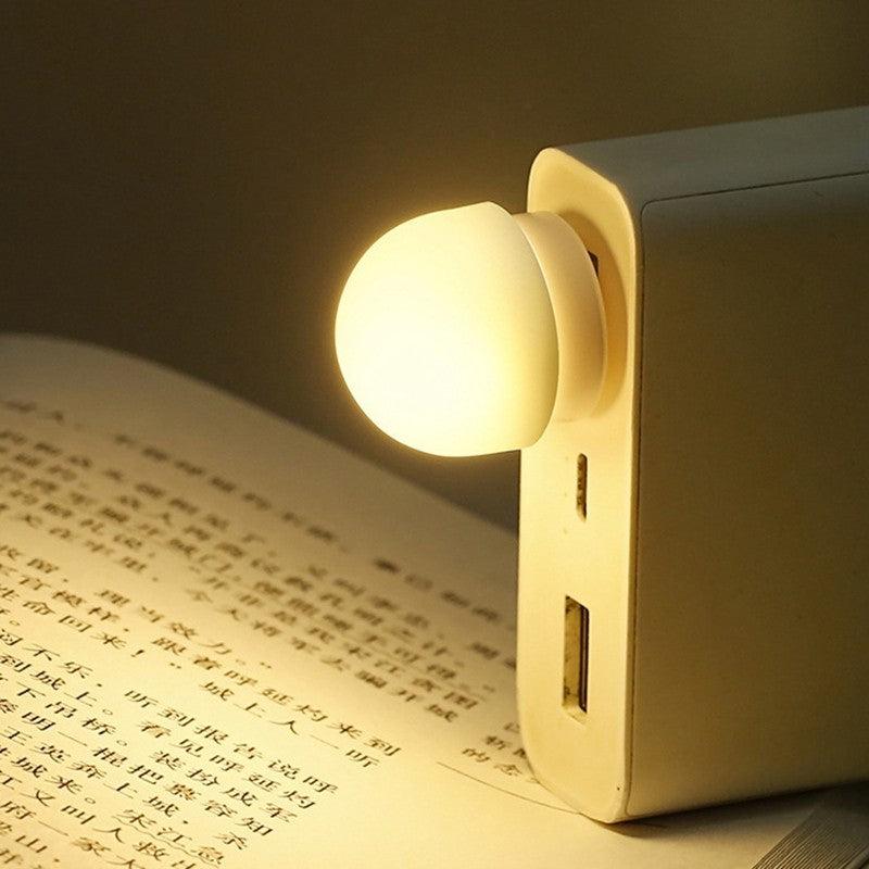 2pcs USB Plug Mini LED Lights Soft Warm Light Bright Light Mushroom Night Light