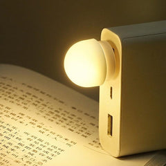 2pcs USB Plug Mini LED Lights Soft Warm Light Bright Light Mushroom Night Light