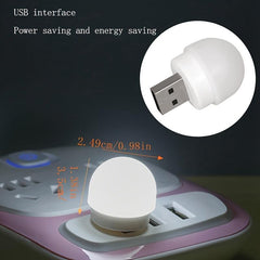 2pcs USB Plug Mini LED Lights Soft Warm Light Bright Light Mushroom Night Light