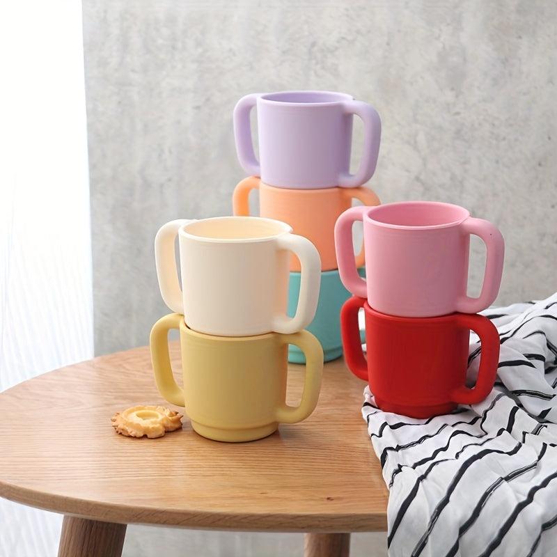 Silicone Learning Drinking Cup High Temp Training Cup W/Handle