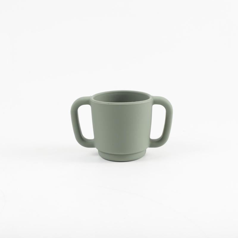 Silicone Learning Drinking Cup High Temp Training Cup W/Handle