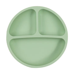 Non Slip Silicone Plate and Utensil Set with Suction Cup