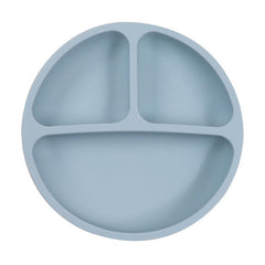 Non Slip Silicone Plate and Utensil Set with Suction Cup
