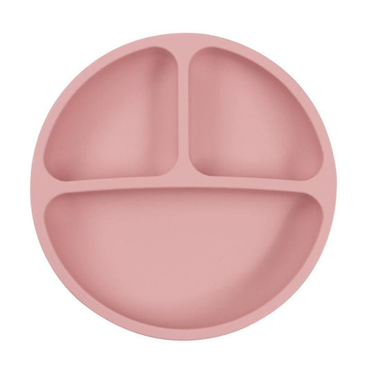 Non Slip Silicone Plate and Utensil Set with Suction Cup