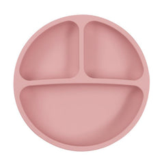 Non Slip Silicone Plate and Utensil Set with Suction Cup