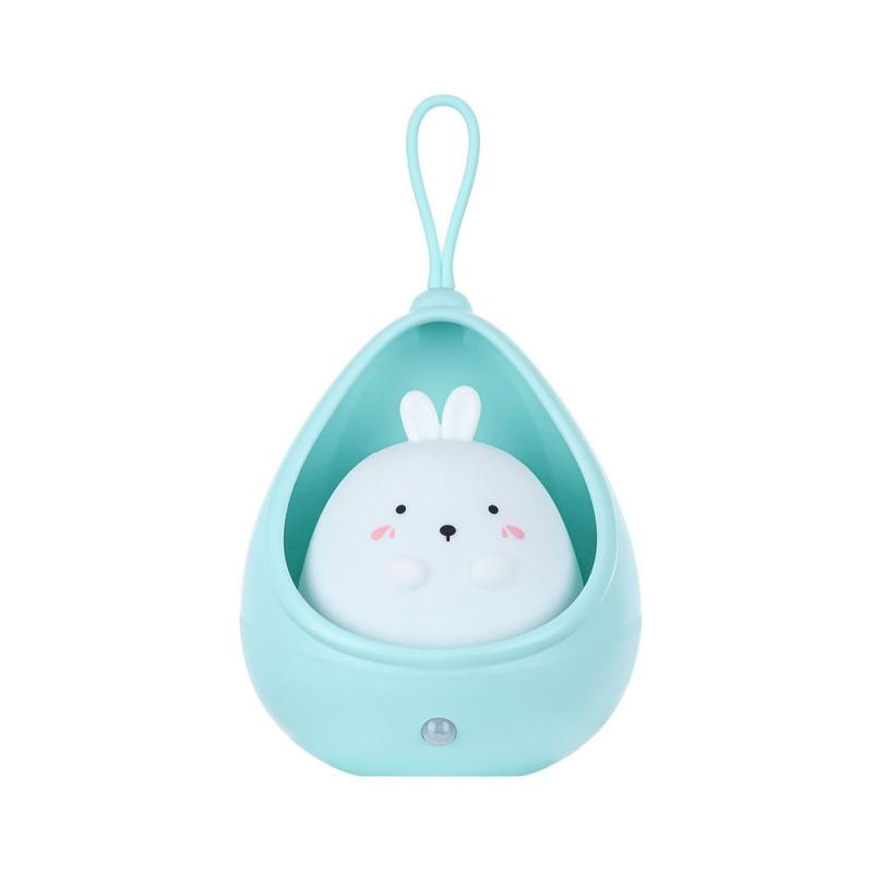 Cute Kitty Motion Sensor Night Light Rechargeable LED Lamp for Bedroom