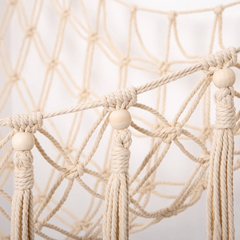 Boho Macrame Stuffed Animal Hammock Toy Organizer