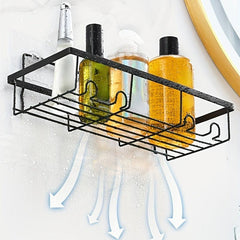 2pcs Self Adhesive Shower Caddy Organizer Bathroom Shelf Rack